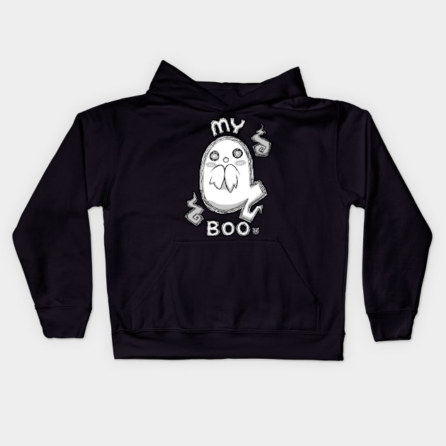 MY BOO Kids Hoodie by Xocalot